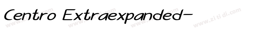 Centro Extraexpanded字体转换